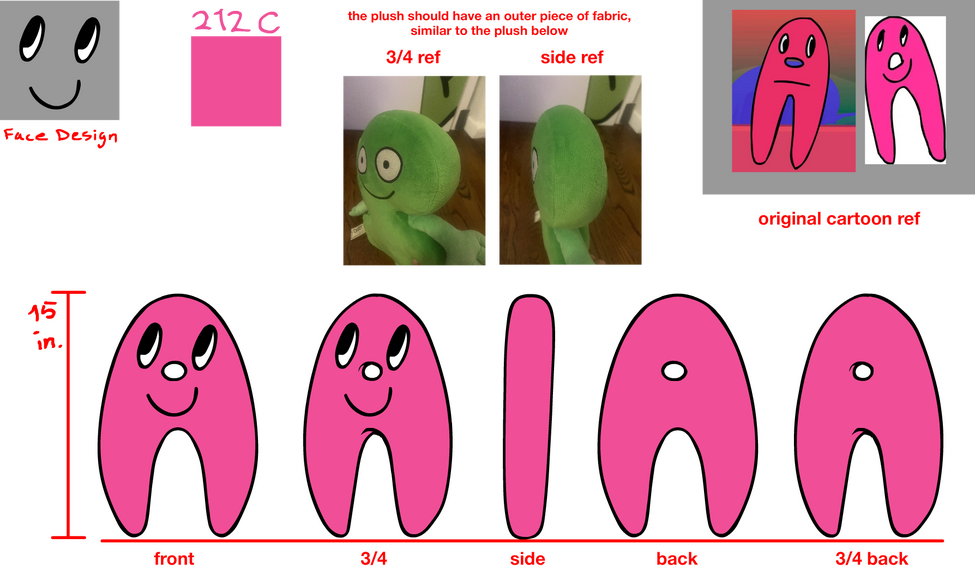 A is For Plushie design