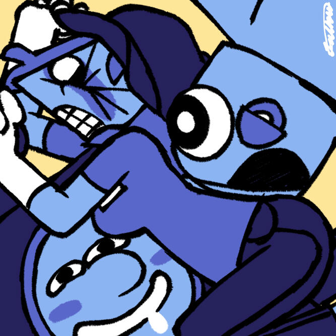 Sublo and Tangy Mustard with their best coworker, KATY DILK!!